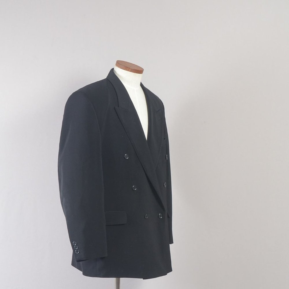 Midtown Man Men's Coat Blazer Black 100% Polyester 46R